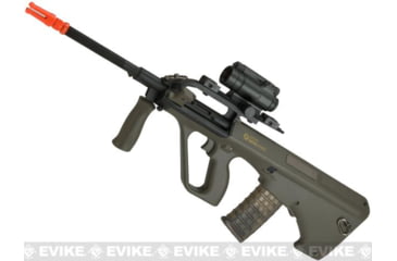 Image of Action Sport Games Evike.com Exclusive ASG Steyr Licensed Metal Gearbox AUG A2 Airsoft AEG Rifle, OD Green, 50120