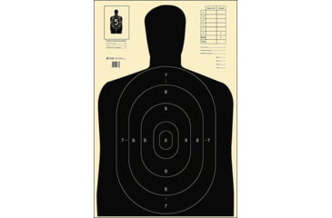Image of Action Target B-27E Economy Silhouette Target 100 Per Case, Black, B-27E BLACK
