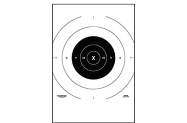 Image of Action Target B-8C-P Replacement Center For B-8 Bullseye Targets, Pack of 100, Black, B-8C P
