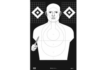 Image of Action Target Low Light/Less Lethal Targets 100 Per Case, Black/White, 23in x 35in, LVM-LL-P-100