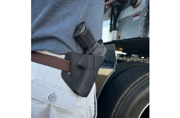 Image of Adaptive Tactical BOA Elastomer OWB Belt Holster, Full Size Pistol, Right Hand, Black, AT30004R