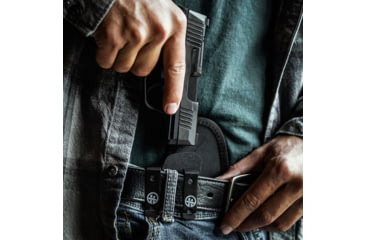 Image of Adaptive Tactical Omnicarry Hoftac, Inside Waistband Holster, Fits 1911/2011, Kydex, Black, Right Hand, HT-01003-R