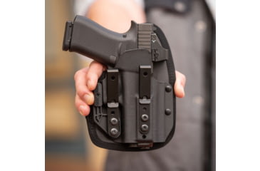 Image of Adaptive Tactical Omnicarry Hoftac, Inside Waistband Holster, Fits 1911/2011, Kydex, Black, Right Hand, HT-01003-R