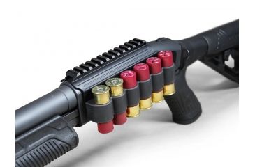 Image of Adaptive Tactical Saddle Mount Shell Carrier - Remington 870/1100/1187, 12Ga, Black, AT-06100-R, EDEMO1