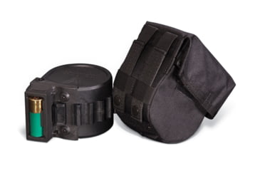 Image of Adaptive Tactical Sidewinder Venom 10 Round Rotary Magazine Molle / Belt Pouch, Nylon, Black, AT-00998