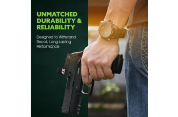 Image of ADE Advanced Optics Advanced Optics RD3-006 1x Reflex Green Dot Sight w/Colt 1911 Mount Plate