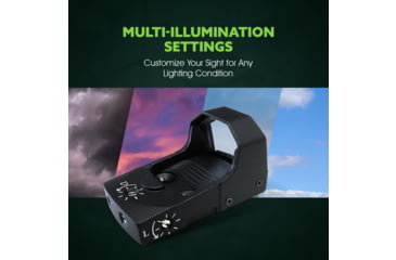 Image of ADE Advanced Optics Advanced Optics RD3-006 1x Reflex Green Dot Sight w/Colt 1911 Mount Plate