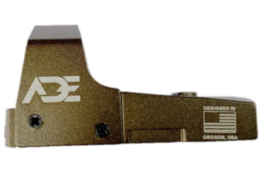 Image of ADE Advanced Optics Huracan Mini Reflex Green Dot Micro Sight, 4 MOA, FDE, RD3-006B1S