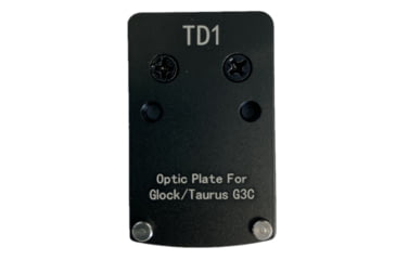 Image of ADE Advanced Optics Optic Mounting Plate, Glock/Non-MOS, Non-Aftermarket Slide, Taurus GX4,G3C, Canik TP9SF - Compatible with Trijicon RMR/SRO, Stingray, Holosun HS407C/HS507C/HS508T Red Dot Sight, Black, TD1