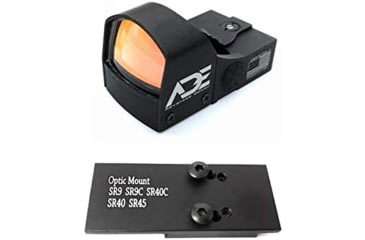 Image of ADE Advanced Optics Motion Awake RD3-009 1x Reflex Red Dot Sight w/Ruger SR9 Optic Mount Plate