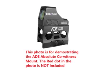 Image of ADE Advanced Optics Riser HIGH Red Dot Sight Mount, Holosun 407K/507K, Sig Romeo Zero, Shield RMS, Spike/Nuwa, Swampfox Sentinel, Black, HM5