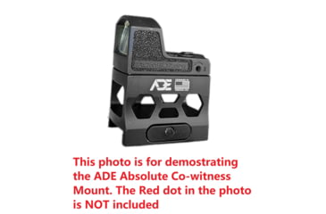 Image of ADE Advanced Optics Riser HIGH Red Dot Sight Mount, Holosun 407K/507K, Sig Romeo Zero, Shield RMS, Spike/Nuwa, Swampfox Sentinel, Black, HM5