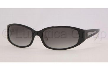 Image of Adrienne Vittadini AV 5051S Sunglasses Styles Black/Whit Smoke Fade Frame / Black Gradient Gray Lenses