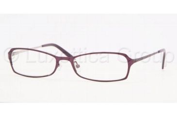 Image of Adrienne Vittadini Eyeglasses AV6077 with No-Line Progressive Rx Prescription Lenses, Select Frame Color / Lens Diameter Plum/Silver Frame / 49 mm Prescription Lenses