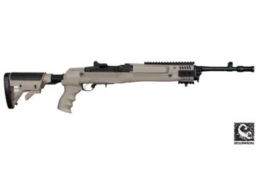 Image of ATI Outdoors Ruger Mini-14/Mini-30 Strikeforce Non-Adjustable Side Folding Stock Desert Tan w/ Scorpion Recoil System A2201007