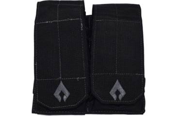 Image of Advance Warrior Solutions Double Mag Pouch for AR15, AR10, AK47, Black, ARDMP-BL