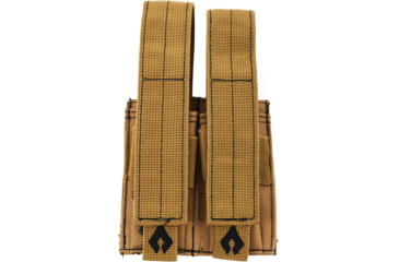 Image of Advance Warrior Solutions Pistol Double Mag Pouch, 600D Poly PVC, Tan, PDMP-TN
