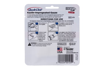 Image of Adventure Medical Kits QuikClot Gauze, 3 x 2in, 5020-0025