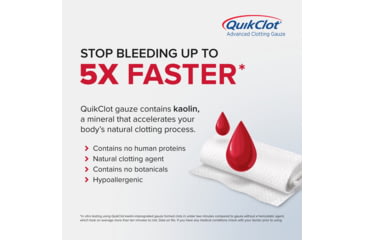 Image of Adventure Medical Kits QuikClot Gauze, 3 x 2in, 5020-0025