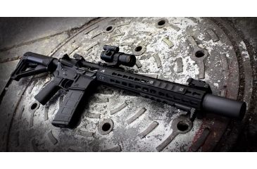 Image of Aero Precision AR15 15in Quantum KeyMod Handguard, Anodized Black, APRA400005C