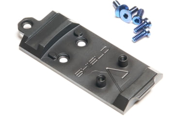 Image of Agency Arms RMS Red Dot Sight Mount Plate for Glock, Iron Forward, AOS Plates, Black, G-AOS-RMSDTF