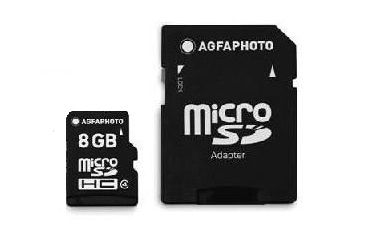 Image of AGFAPhoto Micro SD Card 8GB Class 4 AP8GBMSDHCC4