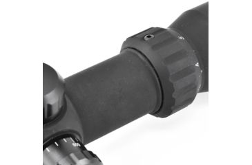 Image of AIM Sports Compact Rubberized 3-9x42mm Medium Range Tactical Scope w/ Rangefinder Reticle JXPFER3942G