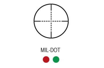 Image of EDEMO AIM Sports Inc 2.5-10X40 Dual Illuminated Rifle Scope w/ Green Laser, Black, Medium, Green Laser/Mil-Dot JDNG251040G-N, EDEMO2
