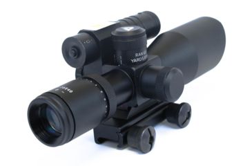 Image of EDEMO AIM Sports Inc 2.5-10X40 Dual Illuminated Rifle Scope w/ Green Laser, Black, Medium, Green Laser/Mil-Dot JDNG251040G-N, EDEMO2