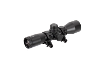 Image of AIM Sports Inc 4X32 Compact Mil-Dot Scope W/Rings, Black, Medium, JTM432B