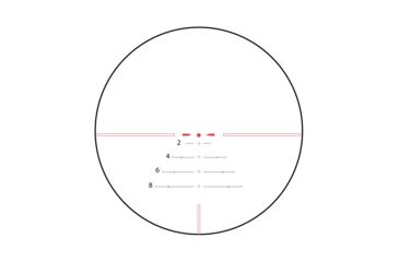 Image of AIM Sports Inc Alpha 6 1-6X24 30mm Rifle Scope With CQ1 Moa Reticle, Black, JA6HD1624CQ