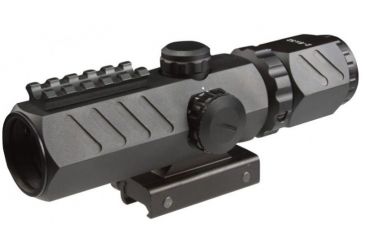 Image of AIM Sports Inc Recon Series 2-6x32mm Scope w/ Single Rail and Mil-Dot Reticle JTDMSR2632B-N