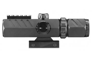 Image of AIM Sports Inc Recon Series 2-6x32mm Scope w/ Single Rail and Mil-Dot Reticle JTDMSR2632B-N