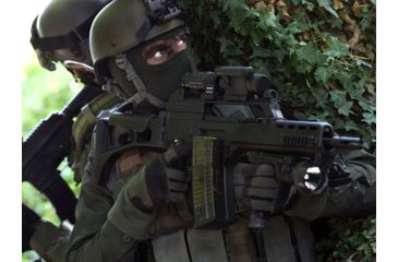 Image of Aimpoint CompM4 Red Dot Reflex Sight, 2 MOA Dot Reticle, Black, Semi Matte, Anodized, 11972