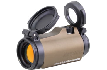 Image of Aimpoint Micro T-2 Red Dot Sight, 1x18mm, 2 MOA, No Mount, Flat Dark Earth, 200804