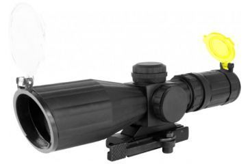Image of AimSports 3-9X42 Dual Ill. Rubber Armored Scope/QRM/Mil-Dot, Black JTXSDM3942G