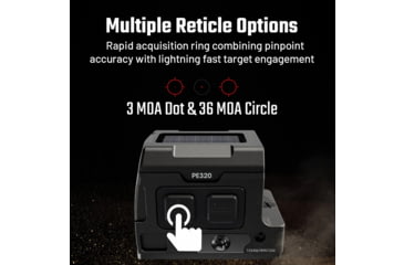 Image of AIMWIN PE320 Enclosed Emitter Red Dot Sight, Black, PE320