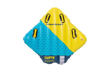 Image of Airhead Carve Steerable Tube, 1 Rider, Blue / Yellow, AHCV-11