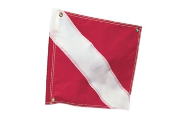 Image of Airhead Diver Down Flag w/Stiffener, Red/White, 20in x 24in, F-2024