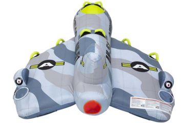 Image of Airhead Jet Fighter Towable, Grey/Yellow, 4 Person, AHFJ-14