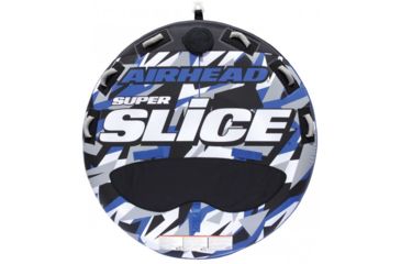 Image of Airhead Super Slice Inflatable Triple Rider Towable, Blue/Black/Gray, AHSSL-32