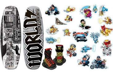 Image of Airhead World Industry Stick-O-RamaWakeboard w/DC Binding, WIW-2014