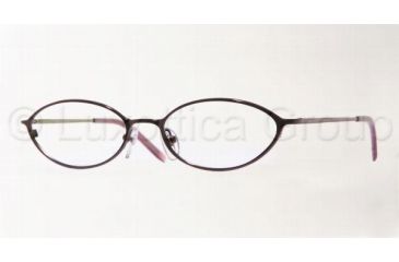 Image of AK Anne Klein AK9069 Eyeglasses with Non-Rx Lenses 444-4816 - Brown Metallic 