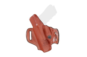 Image of Aker Leather Model 168a Flatsider Xr13 Strapless Open Top Holsters, Glock 17/Glock 22, Left, Plain, Tan, H168ATPL-G1722