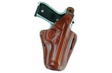 Image of Aker Leather Model 136 Bodyguard Pancake Holster, Glock 17/Glock 22, Right, Plain, Black, H136BPRU-GL1722