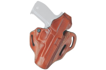Image of Aker Leather Model 166 Classic 3 Slot Holster, M&amp;P 9/40 Compact, Right, Plain, Tan, H166TPR-MP40C