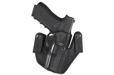 Image of Aker Leather Model 169 Nichols Avenger Belt Slide Holster, Colt 1911, Right, Plain, Black, H169BPRU-CO1911