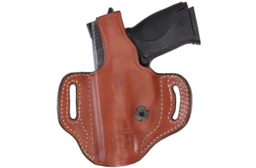 Image of Aker Leather Flatsider Xr15 Open Top Straight Draw Holster, SIG Sauer P320C, Left, Plain, Tan, H170ATPL-SS320C