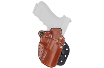 Image of Aker Leather Model 144A D.A. Strapless Open Top Paddle Holster, Glock 19/23/32, Right, Plain, Tan, H144ATPR-GL1923