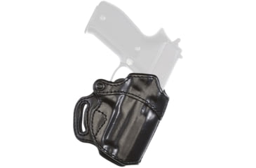 Image of Aker Leather Model 169 Nichols Avenger Belt Slide Holster, SIG Sauer P220/226, Right, Plain, Black, H169BPR-SS220